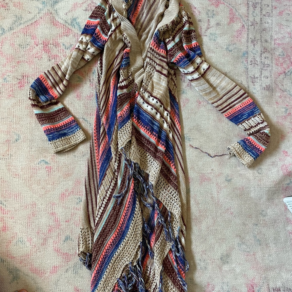 Paper crane crochet duster